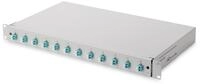 Digitus LWL Splei&szlig;box, 1HE, best&uuml;ckt, 12x LC DX, OM3