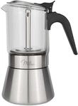 Milu Espressokocher silber, 4 Tassen