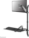 Neomounts WL90-325BL1 h&ouml;henverstellbarer, wandmontierter Arbeitsplatz f&uuml;r 17-32"