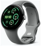 Google Pixel Watch 3 (WiFi) Sportarmband 45mm, Grau/Grau