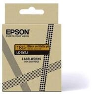 Epson LabelWorks LK-5YBJ - Schwarz auf Mattgelb - Rolle (1,8 cm x 8 m) 1 Kassette