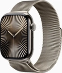 Apple Watch Series 10 (GPS + Cellular) Titan Natur 46mm Milanaise Armband natur M/L