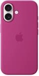 Apple Silikon Case iPhone 16 mit MagSafe (fuchsia)