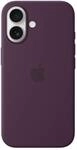 Apple Silikon Case iPhone 16 mit MagSafe (pflaume)