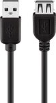 goobay USB 2.0 A USB-Kabel 1,8 m schwarz, 1 St.