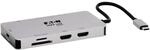 Eaton Tripp Lite Series USB Docking Station USB-C Dual Display 4K 60Hz HDMI grau
