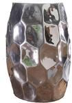 WOHNLING WL5.475 Beistelltisch Silbern 30 cm x 30 cm x 47 cm