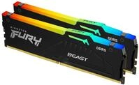 Kingston FURY&trade; Beast RGB DDR5 Speicher 32GB 6000MT/s CL36 DIMM (2er-Kit) Schwarz