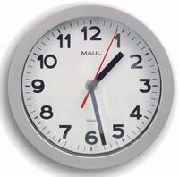 MAUL Wanduhr MAULstep &Oslash; 20 cm silber