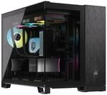 Corsair Zwei-Kammer PC Geh&auml;use 2500X Micro-ATX schwarz/obsidian aluminium