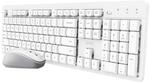 Trust Ody II Stilles kabelloses Tastatur-Maus-Set - Wei&szlig; DE