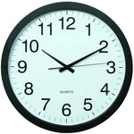 Hama Wanduhr Aruba Ø 40 cm schwarz Hama Wanduhr Aruba Ø 40 cm schwarz
