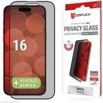 DISPLEX Privacy Full Cover Panzerglas (10H) f&uuml;r Apple iPhone 16