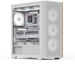 AeroCool PC Geh&auml;use D501A-G-WT-v2 Mid-Tower Wei&szlig;