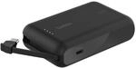 Belkin BoostCharge Powerbank 10K mit integriertem Kabel, schwarz