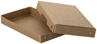 FALKEN PURE Aufbewahrungsbox 310 Blatt natronbraun 12,0 x 18,5 x 2,5 cm, 1 St.