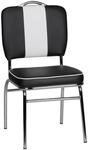 WOHNLING Esszimmerstuhl American Diner WL1.716 schwarz/wei&szlig;