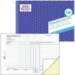 AVERY Zweckform Wochenbericht Formularbuch 1311 - 2 x 50 Blatt