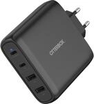 OtterBox 100W 2x USB-A, 2x USB-C GaN Schnellladeger&auml;t, schwarz