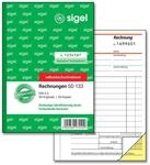 SIGEL Formularbuch Rechnung mit fortlaufenden Nummern DIN A6 2x 50 Seiten