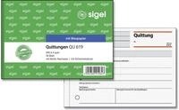 SIGEL Formularbuch Quittung, MwSt. separat ausgewiesen DIN A6 quer 1x 50 Seiten