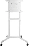 PureMounts PM-CART-80W rotierbarer Rollwagen bis 70 Zoll, wei&szlig;