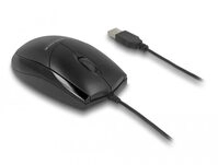 DeLOCK kabelgebundene Maus, schwarz