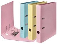 FALKEN Ordner R&uuml;ckenbreite 5 cm DIN A4 Karton Vanille-Gelb, Flamingo-Pink,