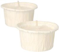 Papstar Teelichter, 2,5cm, wei&szlig;