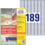 AVERY Zweckform Etiketten 25,4 x 10,0 mm, wei&szlig;