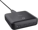 Trust Maxo 100 W USB-Tischladeger&auml;t mit 4 Anschl&uuml;ssen - Schwarz EU