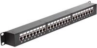 DeLock Patch-Panel mit Kopplern RJ-45 x24 Schwarz