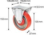 WAGNER&reg; design yourself Schwerlast-Bockrolle RO 0325 rot