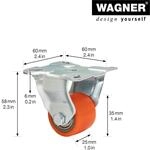 WAGNER&reg; design yourself Schwerlast-Lenkrolle RO 8935 rot