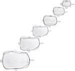 WESTMARK Frischhaltedeckel-Set Silikon Square transparent