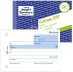 AVERY Zweckform Quittung, MwSt. separat ausgewiesen Formularbuch 1250 - 100 Blatt