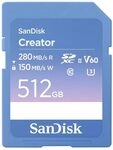 SanDisk Creator SDXC-Speicherkarte 512 GB