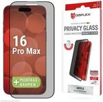 DISPLEX Privacy Full Cover Panzerglas (10H) f&uuml;r Apple iPhone 16 Pro Max
