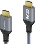 Sonero HDMI auf HDMI Kabel - 8K60 - grau/blau - 2,00m