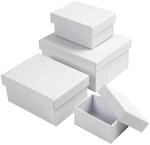 Creativ Company Geschenkboxen-Set wei&szlig;