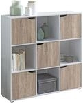 WOHNLING WL5.526 Sideboard B&uuml;cherregal Wei&szlig; 89 cm x 29 cm x 91 cm