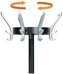 UNiLUX Kleiderst&auml;nder Cypres schwarz 34,0 x 170,0 cm 24 Haken