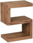 WOHNLING WL1.431 Beistelltisch MUMBAI Massivholz Akazie S Cube 30 cm x 44 cm x 60 cm