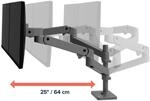 Ergotron LX Pro Monitor Tischhalterung - f&uuml;r 2 LCD-Displays - Dunkelgrau