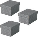 Esselte Aufbewahrungsboxen Home 6,5 l - 20,0 x 25,5 x 15,0 cm grau