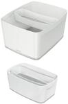 LEITZ Aufbewahrungsbox 0,6 l - 30,7 x 10,5 x 5,5 cm perlwei&szlig;/grau