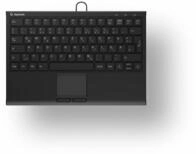 KeySonic KSK-5211ELU kabelgebundene Mini Tastatur mit Touchpad - QWERTZ DE - schwarz