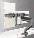 Kensington Monitor-Halterung SmartFit&trade; Dual K58272WW dunkelgrau f&uuml;r 2 Monitore,