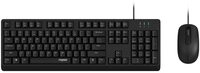 Rapoo NX1500 kabelgebundenes Tastatur Maus Set - QWERTZ DE - schwarz