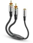 Sonero 2x Cinch auf 3,5mm Audio Adapter Kabel 0,25m